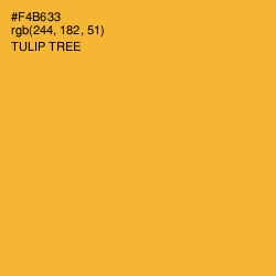 #F4B633 - Tulip Tree Color Image
